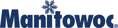 logo, snowflake, manitowoc, blue horizontal logo
