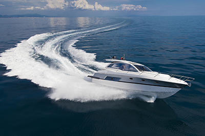 Speedboat in the ocean Speedboat in the ocean