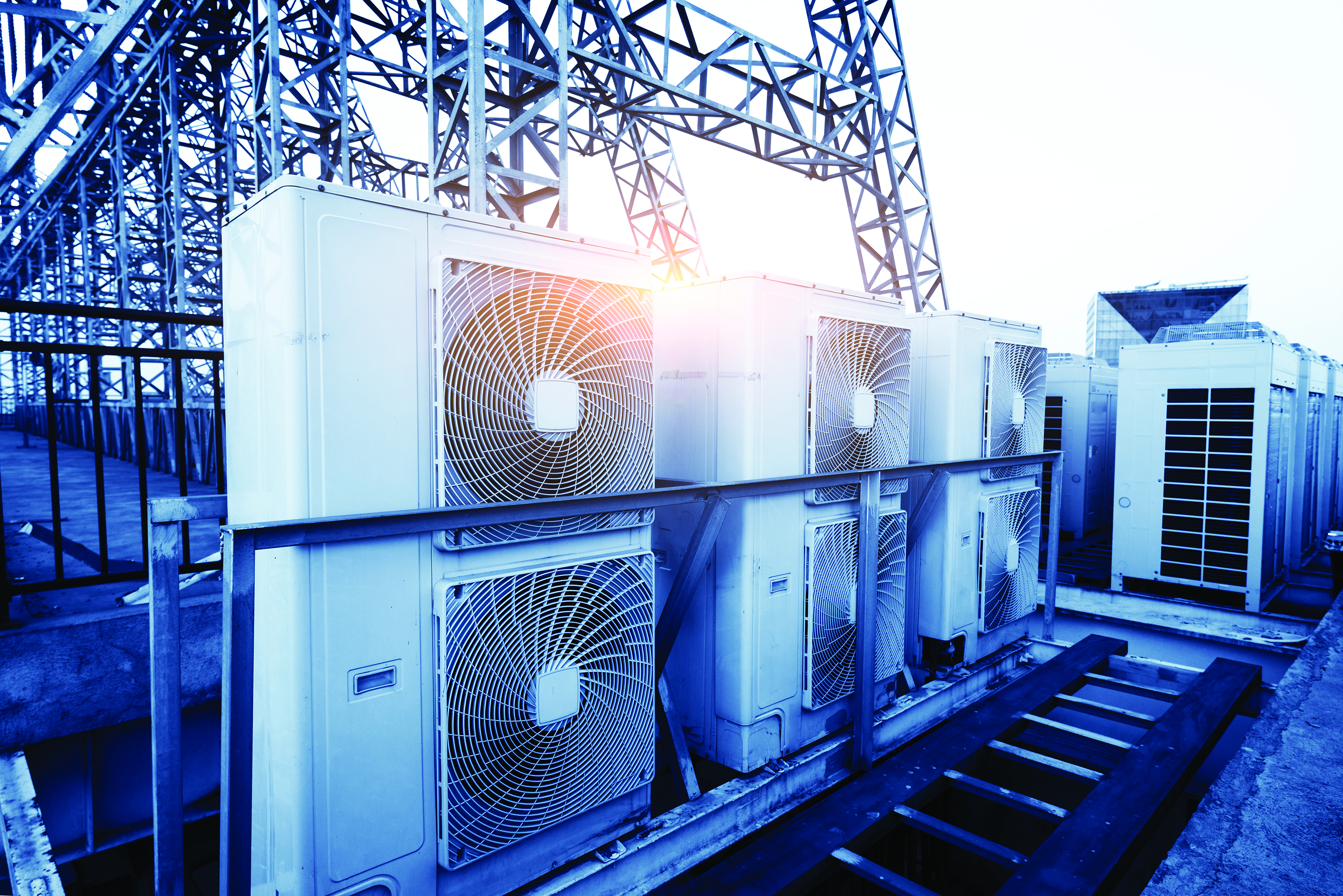 Hero Image HVAC System Fans Outside