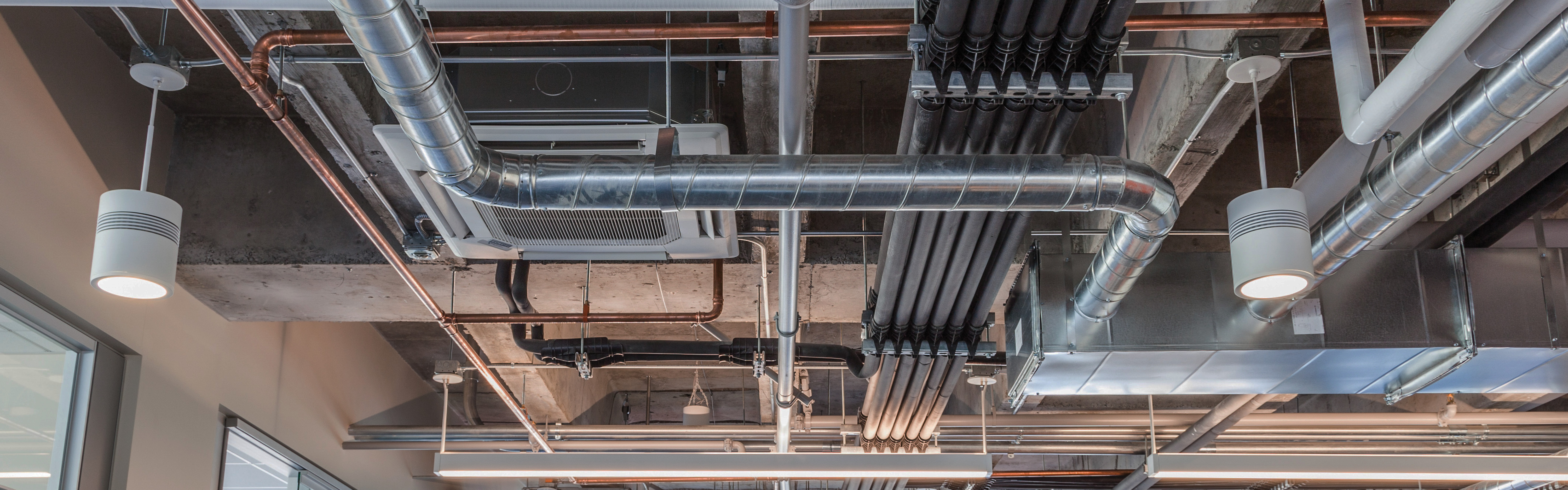 HVAC System on ceiling 
