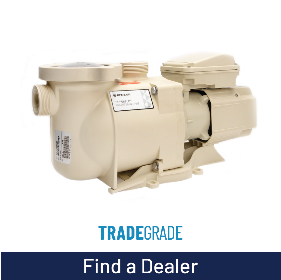 TradeGrade SuperFlo High Performance Pool Pump, find a dealer, banner, product thumbnail