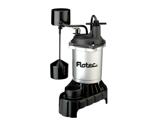 Pentair Flotec FPCI3350 1/3 HP* Submersible Cast Iron and Zinc Sump Pump