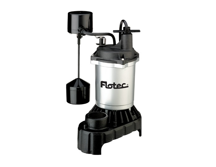 Pentair Flotec FPCI3350 1/3 HP Submersible Cast Iron and Zinc Sump Pump