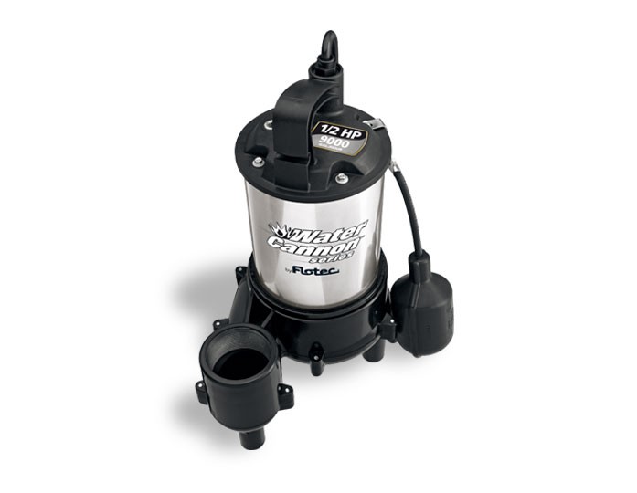 Pentair Flotec FPSE9000 1/2 HP Submersible Stainless Steel / Thermoplastic Sewage Pump