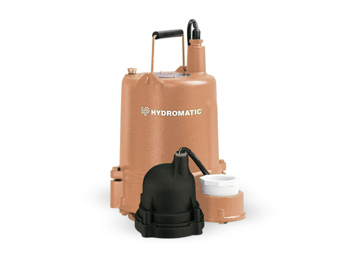 Pentair Hydromatic OSP Series 1/2 HP Cast Iron/Naval Bronze Effluent