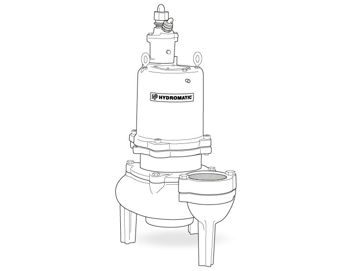 Pentair Hydromatic S3H 3" Discharge Submersible Solids Handling Pump