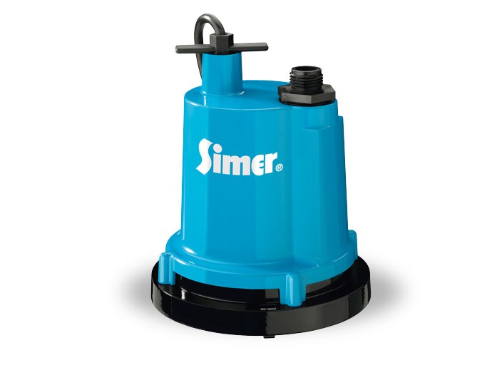 Pentair Simer 2310-04 1/4 HP Submersible Utility Pump, Cast Aluminum, 25' Cord