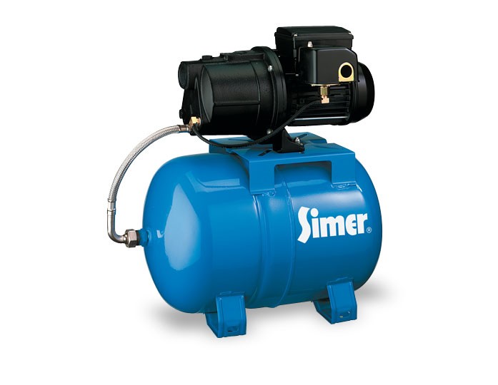 Pentair Simer 2800E 1/2 HP Cast Iron Shallow Well Jet Pump / Tank Combination