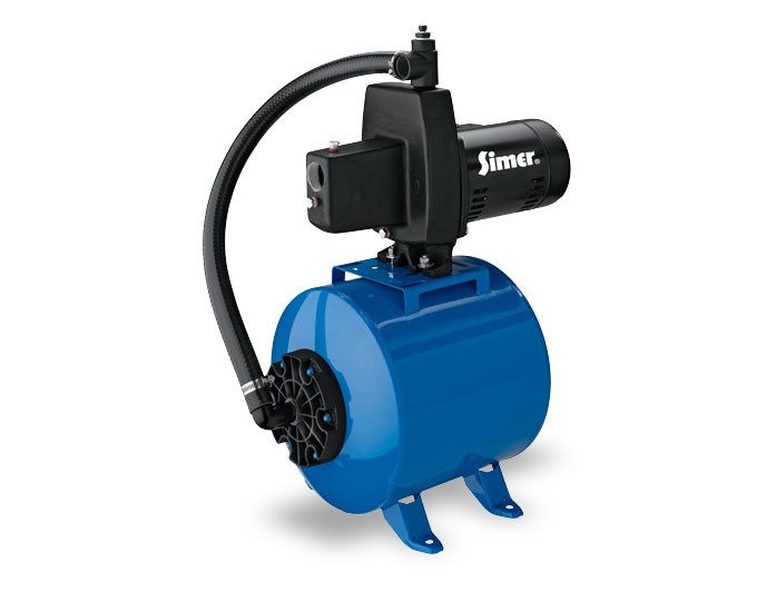 Pentair Simer 2806E-02 1/2 HP Cast Iron Shallow Well Jet Pump / Tank System