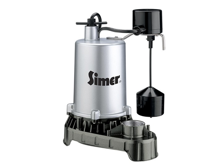 Pentair Simer 4186 1/2 HP Zinc Body Submersible High Output Sump Pump