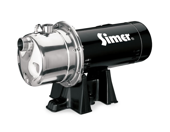 Pentair Simer 4807S 3/4 HP Stainless Steel Shallow Well Jet Pump