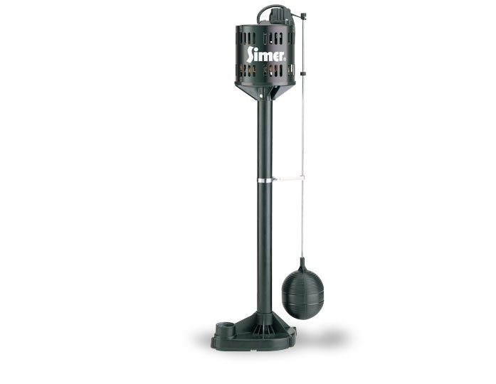 Pentair Simer 5020B-04 1/3 HP Thermoplastic Pedestal Sump Pump