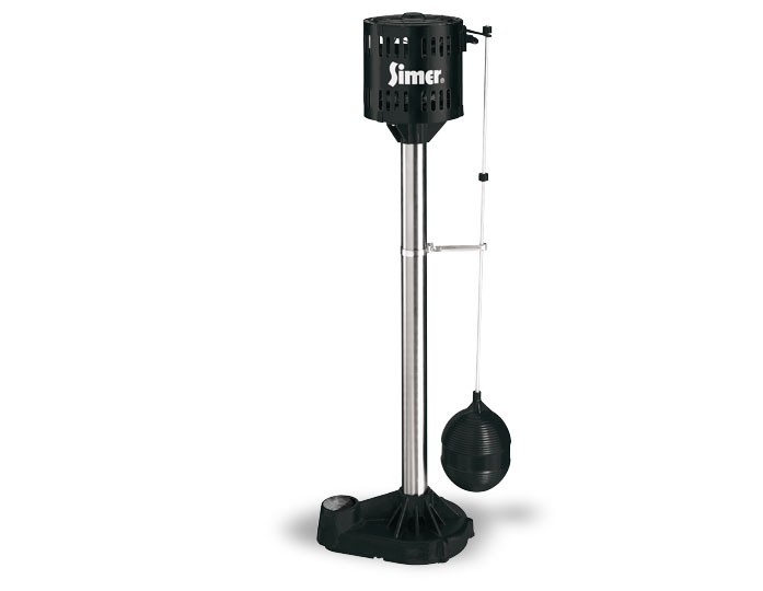 Pentair Simer 5023SS 1/3 HP Cast Iron/Stainless Steel Pedestal Sump Pump