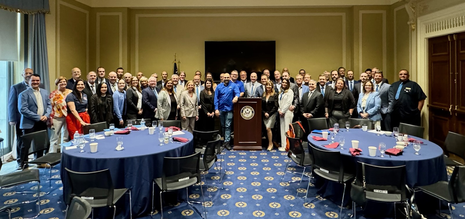 PHTA Day. A Whole bunch of people standing for a group photo.