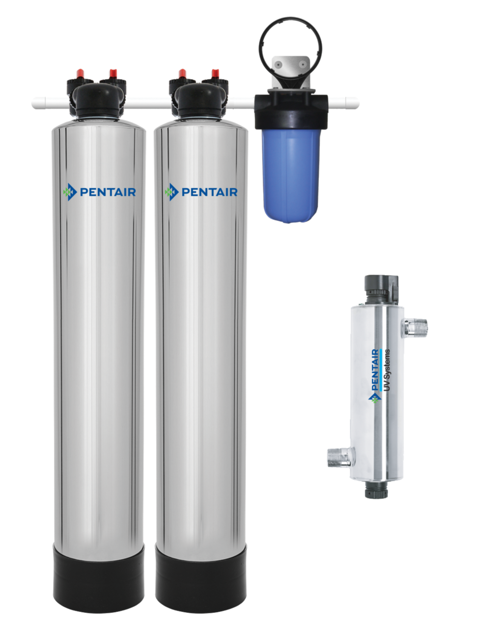 Portable Triple Stage Water Softener & Purifier Water Filter System