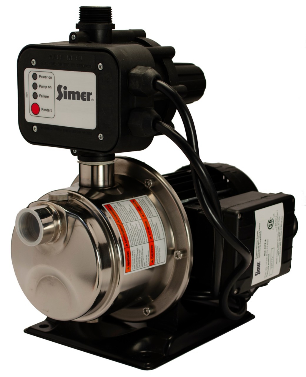 Pentair Simer 4075SS-01 3/4 HP Pressure Booster Pump