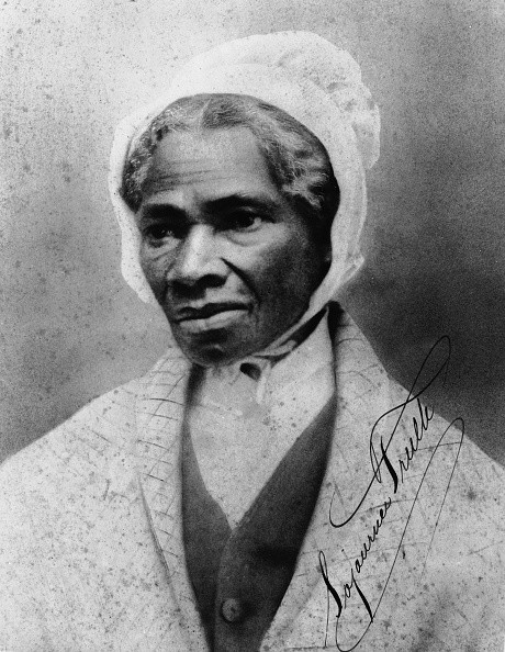 Portrait of African-American orator and civil rights activist Sojourner Truth (1797 - 1883), 1860s. (Photo by Hulton Archive/Getty Images)
