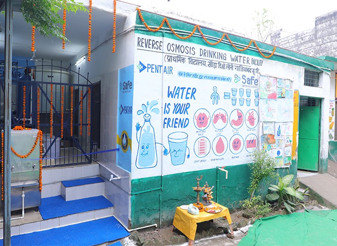 Team Visits Noida School Noida Safewater School System Safe Water Network