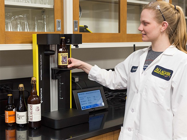 woman in lab