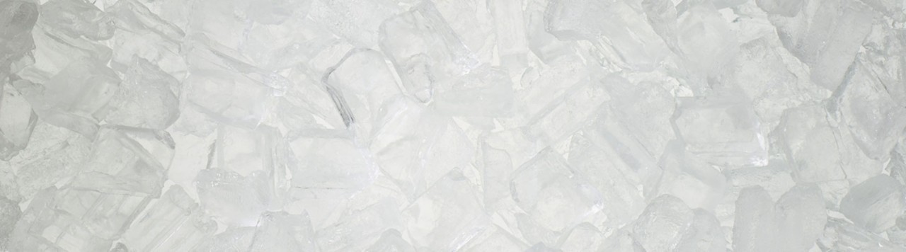 1440 by 400 pixel ice banner, ice scooper in ice machine, commercial website