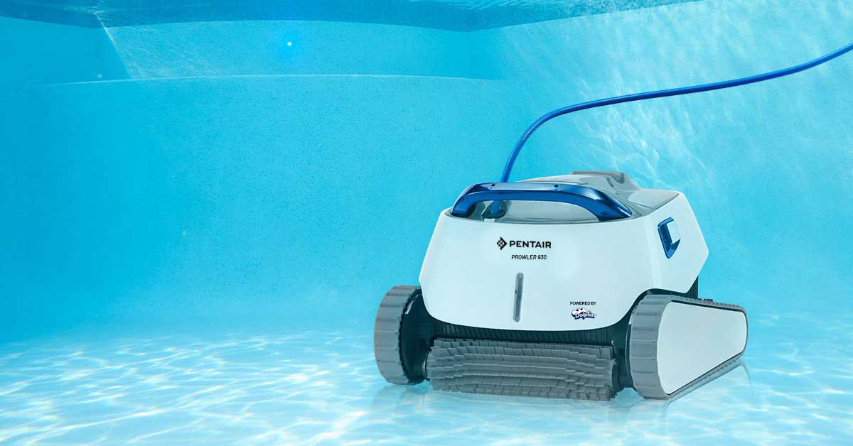 Prowler 930 Robotic Pool Cleaner underwater in pool