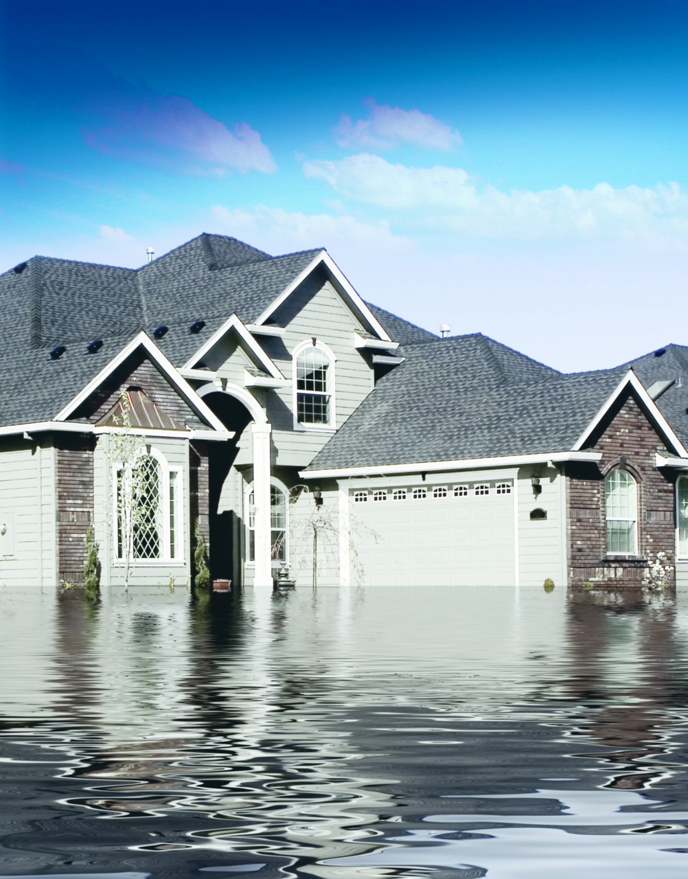 flooded house