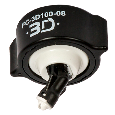 hypro, 3d, white and black nozzle, fc-3d100-08, png, transparent background