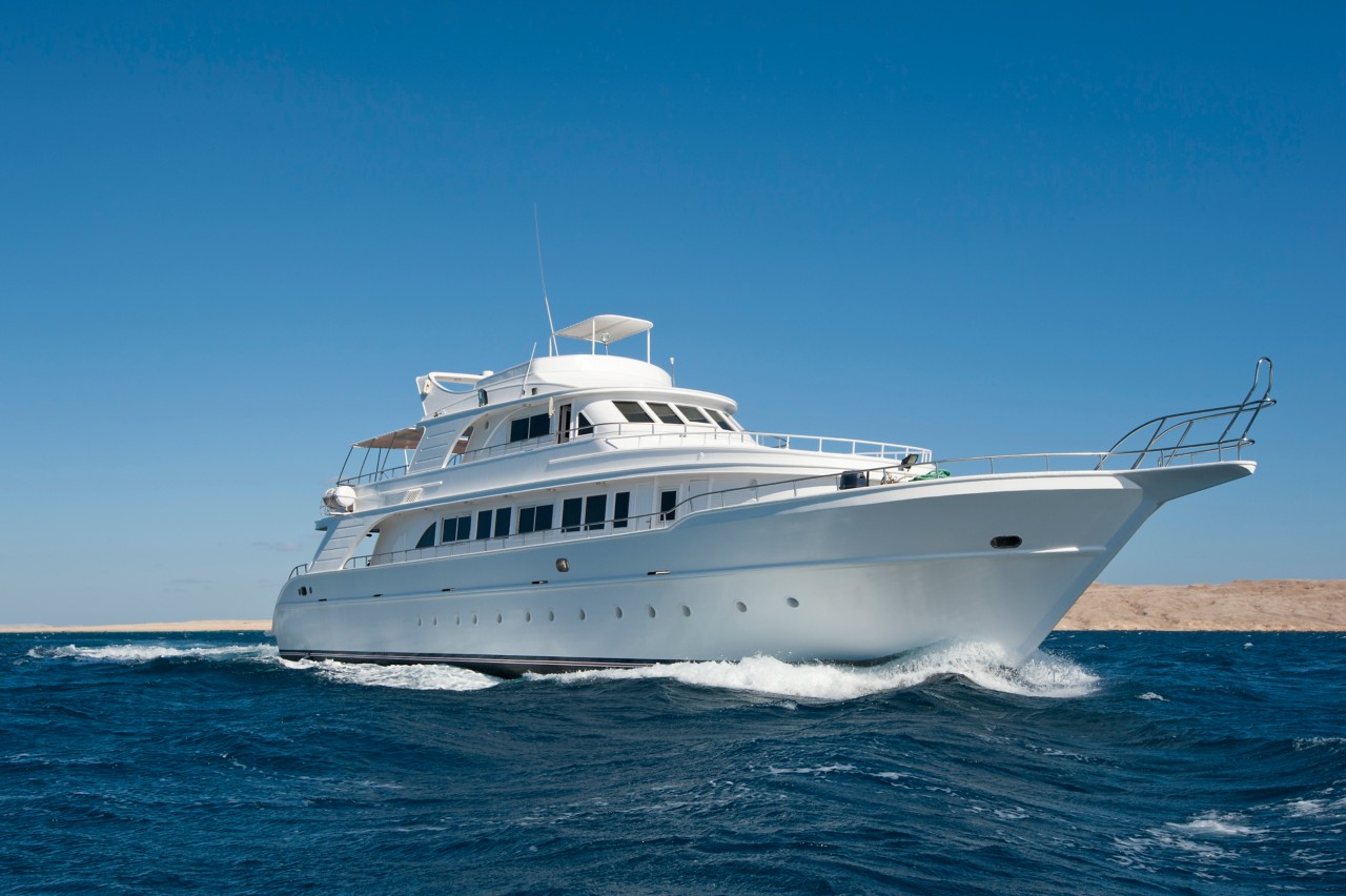 Yacht in the water