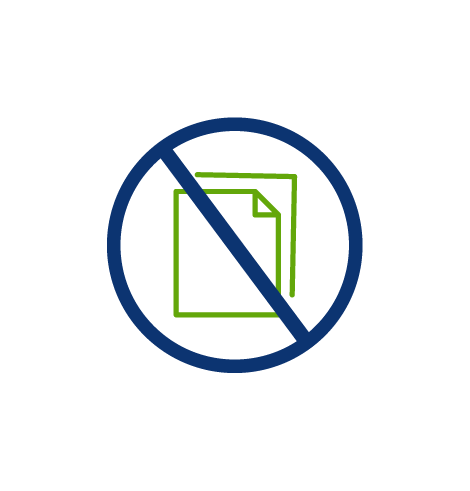 use less paper, virtual water conservation, green paper, blue circle, transparent png