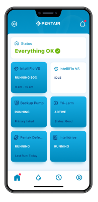 pentair home app everything ok screenshot peace of mind at your fingertips benefit