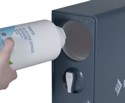 QuickConnect Tankless RO white bg product image, installing RO cartridge to system