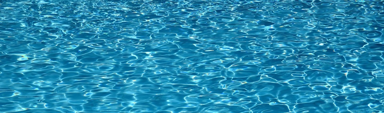 long horizontal image of pool water texture