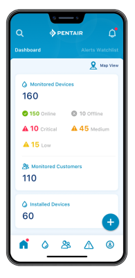 pentair pro app monitor receive alerts remotely benefit screenshot