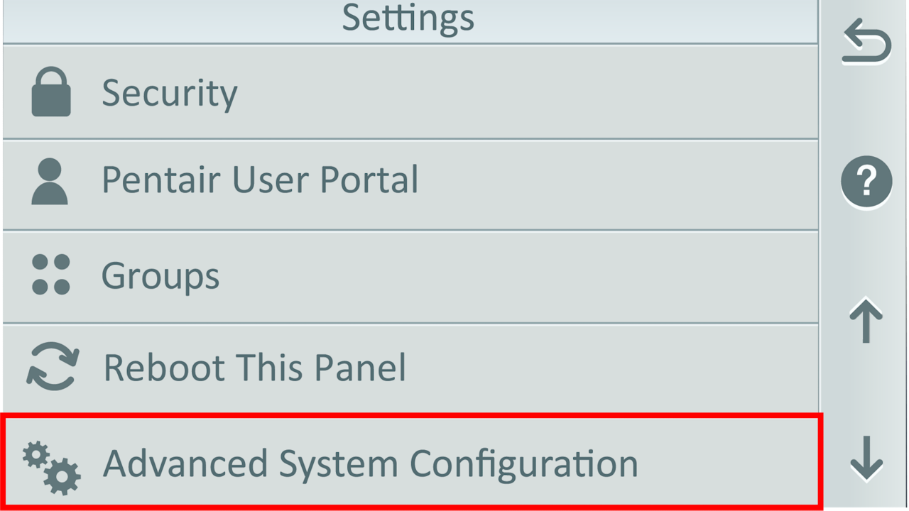 menu arrow down