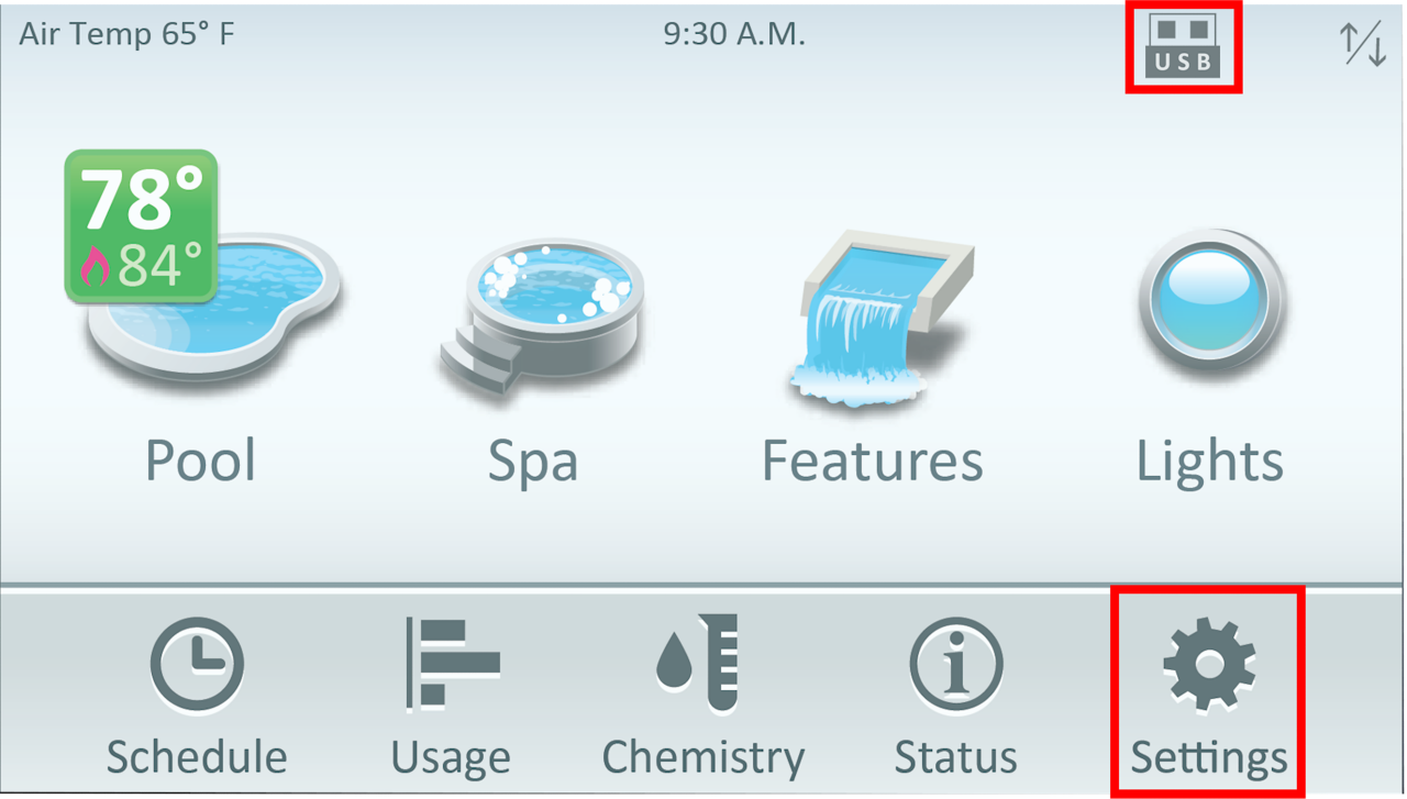usb indicator