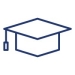 graduation cap education icon