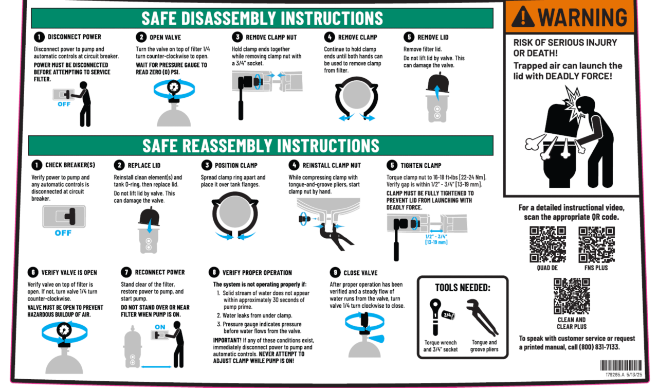 Clean and clear plus cartridges  safety sticker.