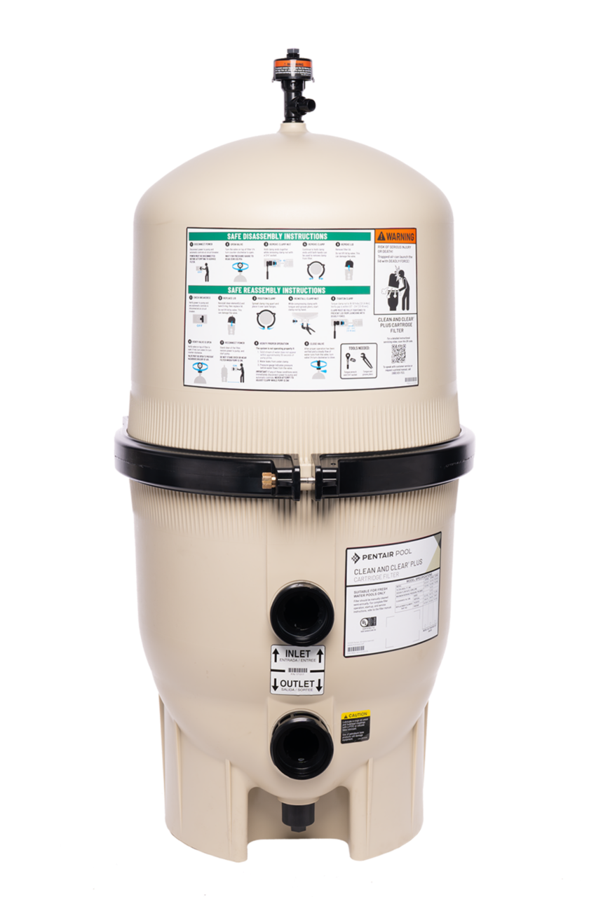 Clean and clear plus cartridges with safety sticker.