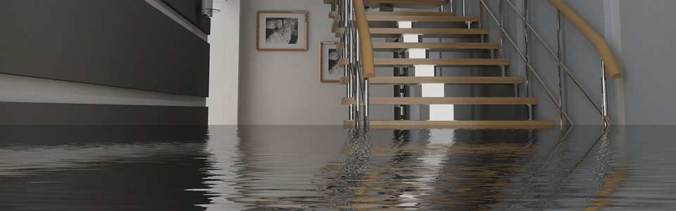 Hero Image Basement flood with staircase