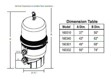 Clean n Clear Plus Cartridge Dimensional Drawing