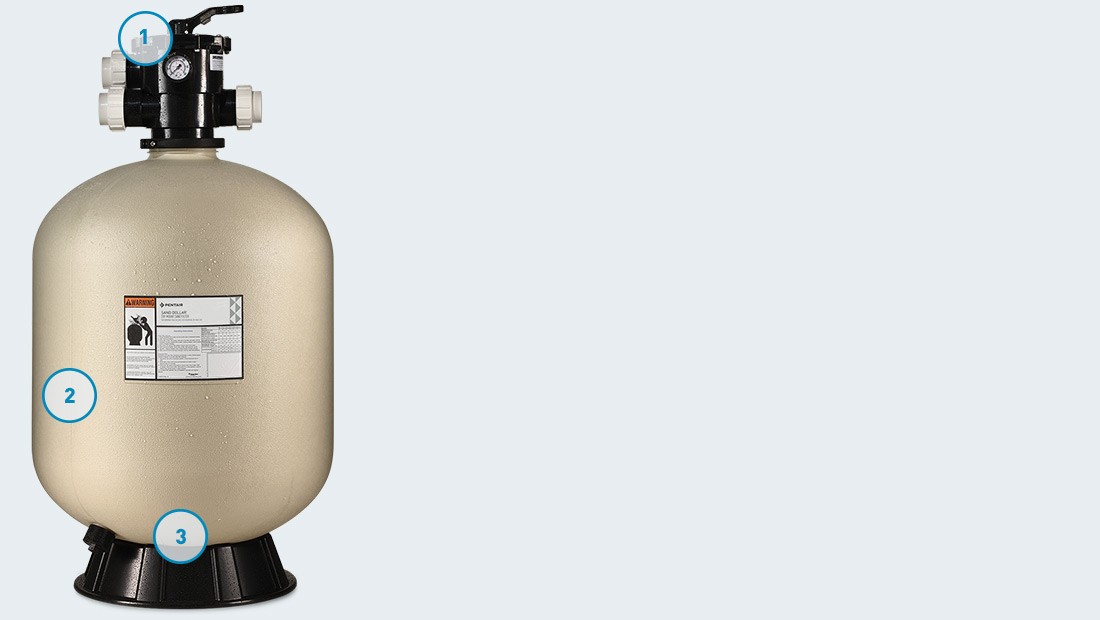 Sand Dollar Top Mount Pool Filter Pentair