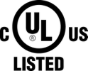 c UL US listed certification logo
