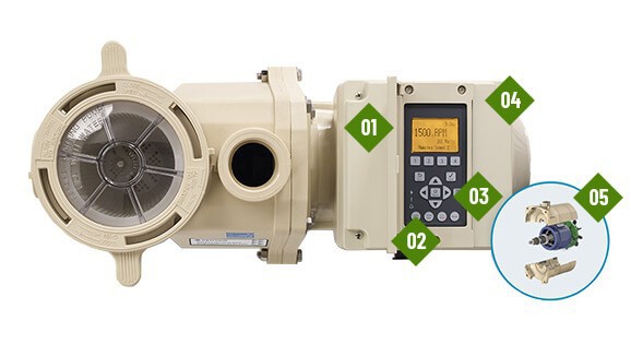 IntelliFlo VSF Pump components Pentair IntelliFlo 2 VST variable speed pool pump features components for ease of use.