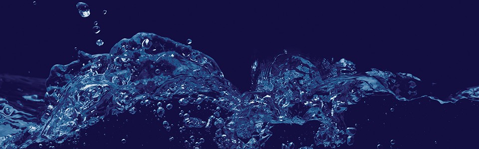 Hero Image Water flowing blue background