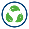Sustainability Leaves Blue and Green Icon Pentair-Social-Responsibility-Strategic-Targets_icons Leaves Environment