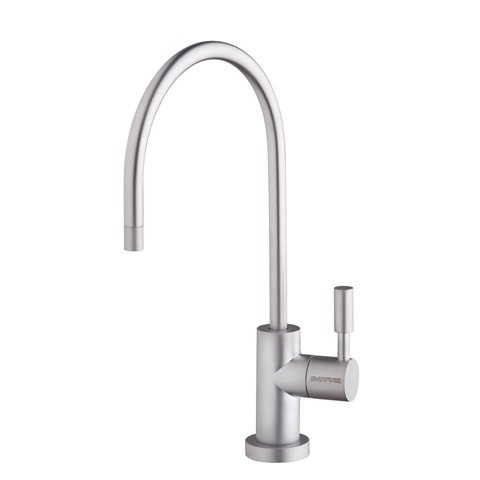brushed silver faucet