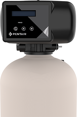 rotary valve acid neutralizer, front view, transparent 