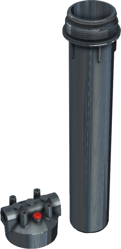 Pentek Dura-Series 20" Slate Cap Off Render 