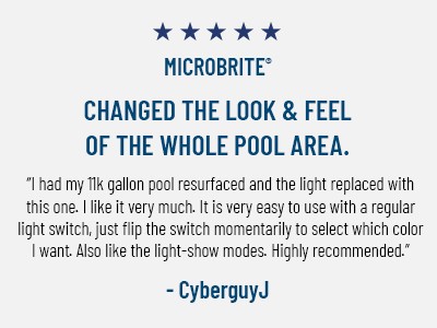 testimonial microbrite &quot;changed the look &amp; feel of the whole pool area&quot;